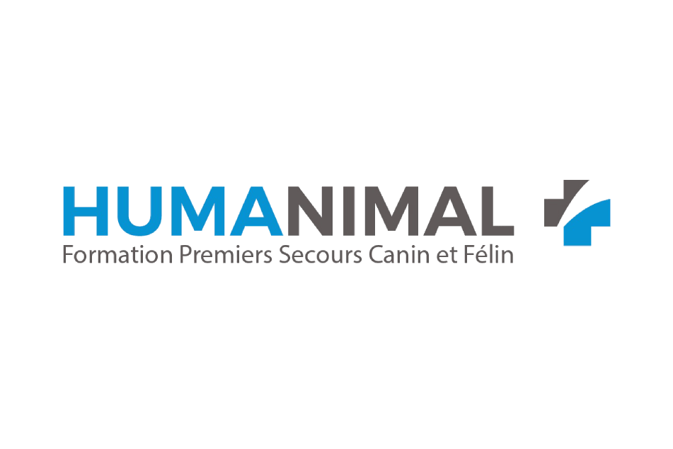 Logo Humanimal, en référence aux formations suivies en premiers secours chat et chien.